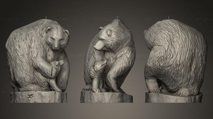 Animal figurines (Holzskulptur, STKJ_0060) 3D models for cnc